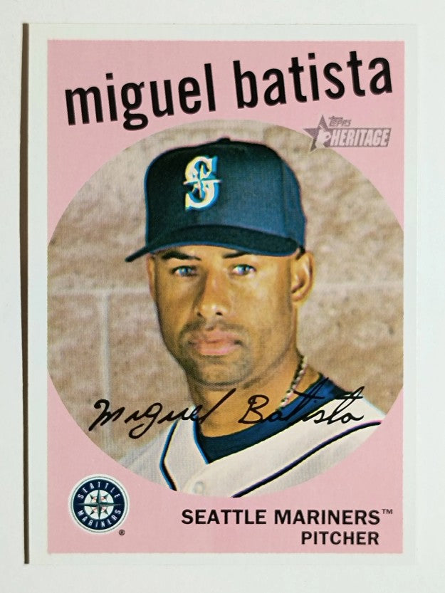 2008 Topps Heritage #429 Miguel Batista SP