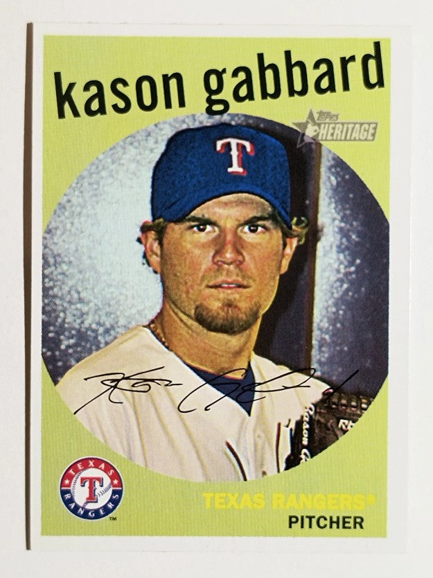 2008 Topps Heritage #445 Kason Gabbard SP