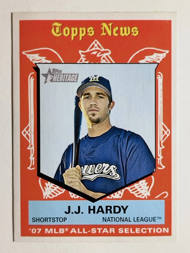 2008 Topps Heritage #487 J.J. Hardy AS SP (GOOD)