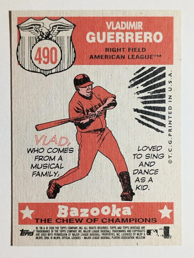 2008 Topps Heritage #490 Vladimir Guerrero AS SP