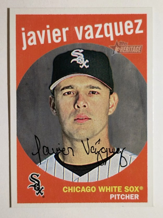 2008 Topps Heritage Black Back #5 Javier Vazquez