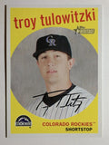 2008 Topps Heritage Black Back #21 Troy Tulowitzki