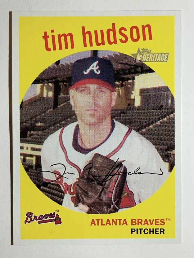 2008 Topps Heritage Black Back #40 Tim Hudson