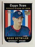 2008 Topps Heritage Black Back #122 Ross Detwiler