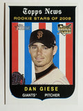 2008 Topps Heritage Black Back #126 Dan Giese