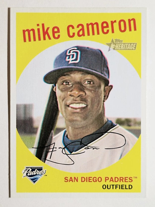 2008 Topps Heritage Black Back #174 Mike Cameron