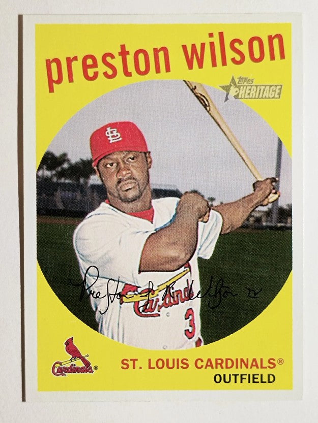2008 Topps Heritage Black Back #176 Preston Wilson