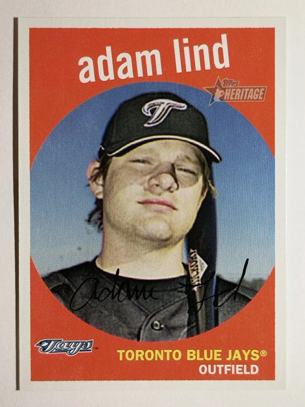 2008 Topps Heritage Black Back #178 Adam Lind