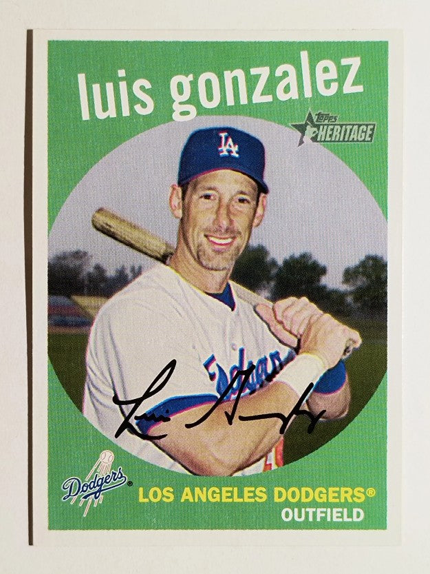 2008 Topps Heritage Black Back #284 Luis Gonzalez