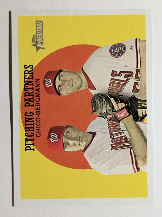 2008 Topps Heritage Black Back #291 Matt Chico/Jason Bergmann