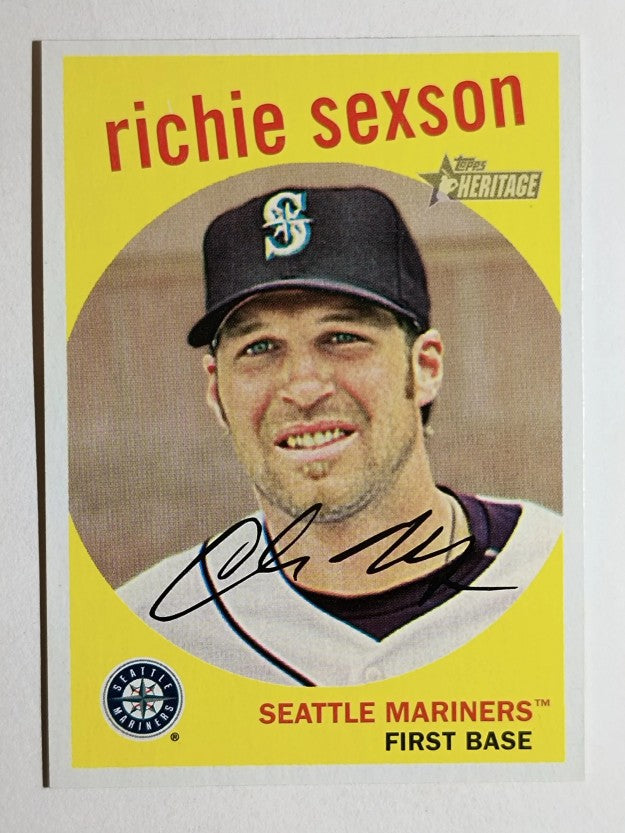 2008 Topps Heritage Black Back #322 Richie Sexson
