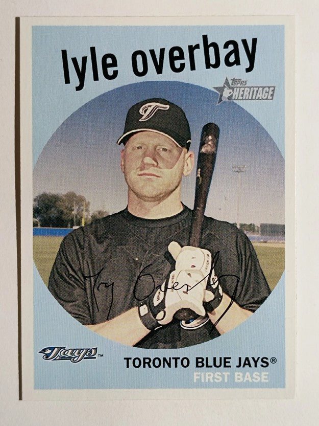 2008 Topps Heritage Black Back #337 Lyle Overbay