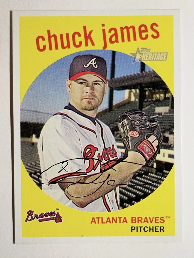2008 Topps Heritage Black Back #347 Chuck James