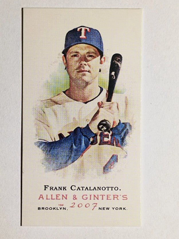 2007 Topps Allen and Ginter Mini A and G Back #198 Frank Catalanotto