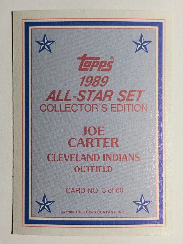 1989 Topps Glossy Send-Ins #3 Joe Carter