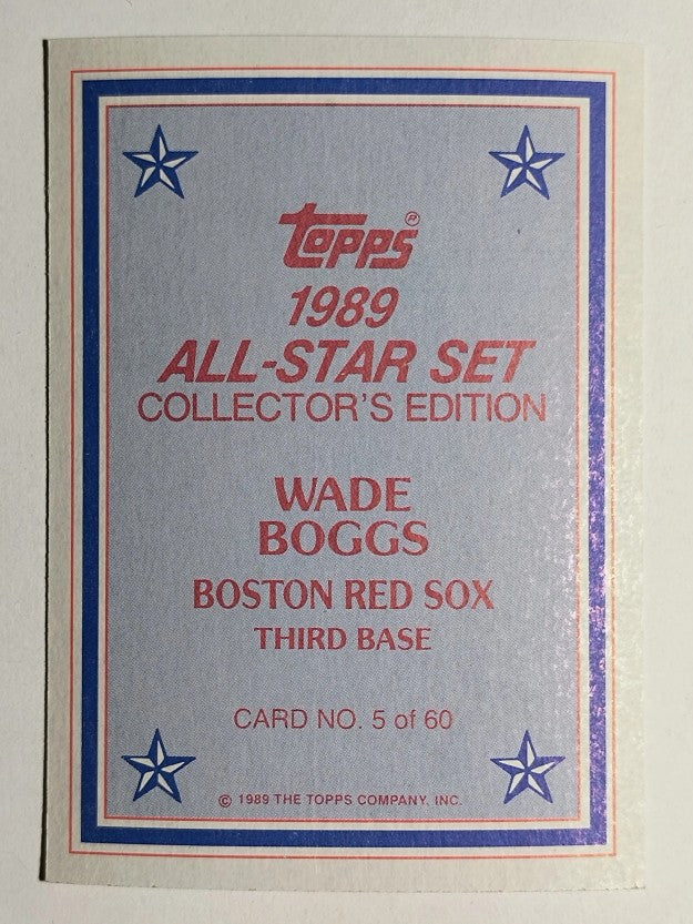 1989 Topps Glossy Send-Ins #5 Wade Boggs
