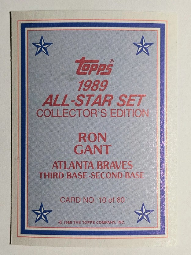 1989 Topps Glossy Send-Ins #10 Ron Gant