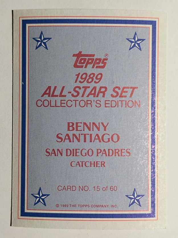 1989 Topps Glossy Send-Ins #15 Benito Santiago