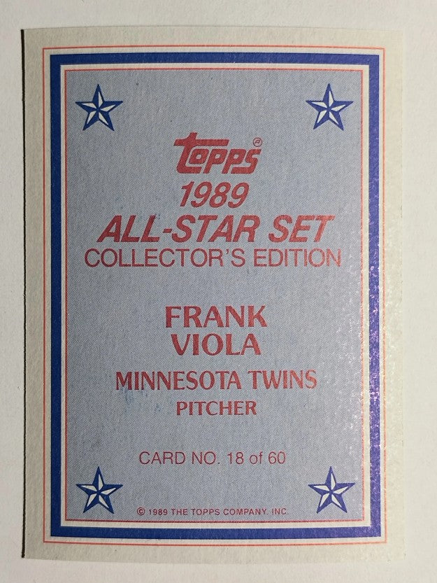 1989 Topps Glossy Send-Ins #18 Frank Viola