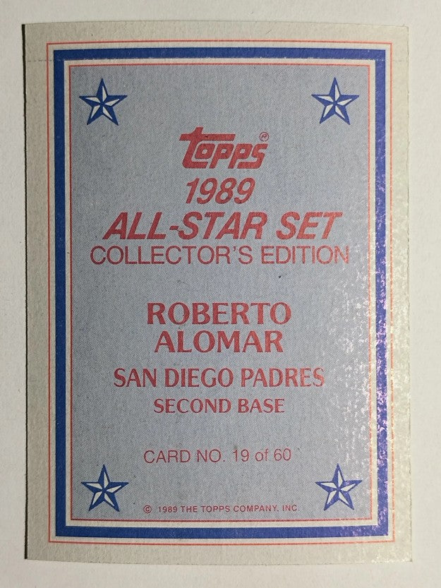 1989 Topps Glossy Send-Ins #19 Roberto Alomar