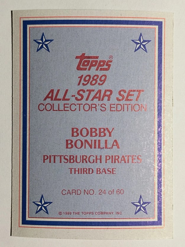 1989 Topps Glossy Send-Ins #24 Bobby Bonilla