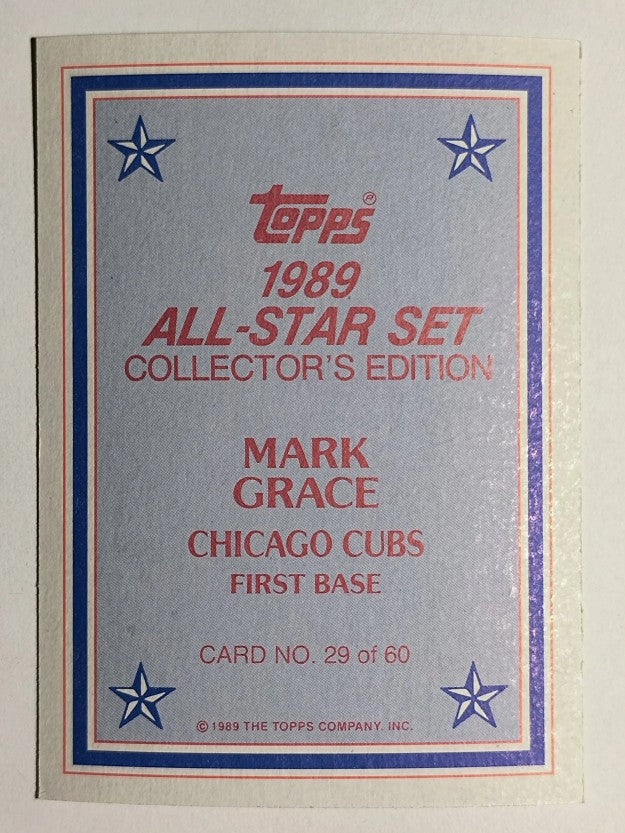 1989 Topps Glossy Send-Ins #29 Mark Grace
