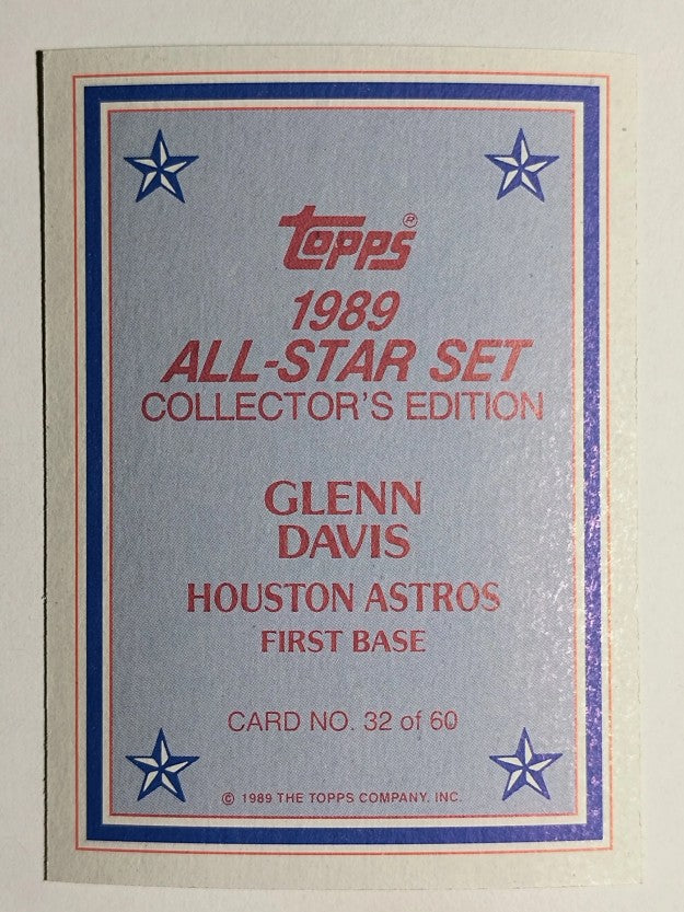 1989 Topps Glossy Send-Ins #32 Glenn Davis