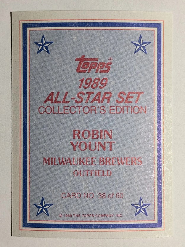1989 Topps Glossy Send-Ins #38 Robin Yount
