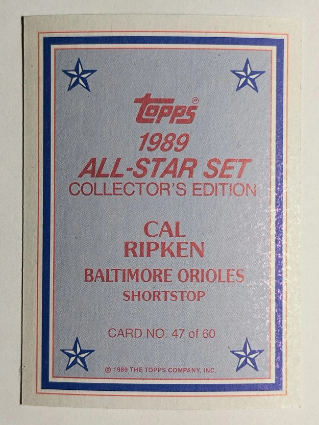 1989 Topps Glossy Send-Ins #47 Cal Ripken