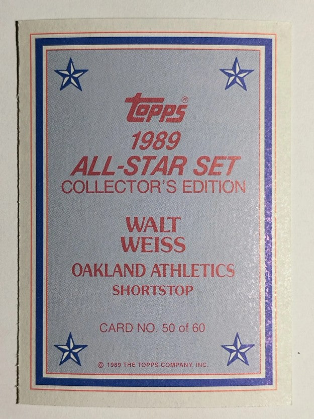 1989 Topps Glossy Send-Ins #50 Walt Weiss