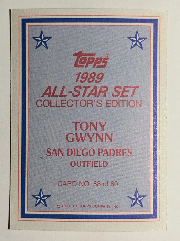 1989 Topps Glossy Send-Ins #58 Tony Gwynn