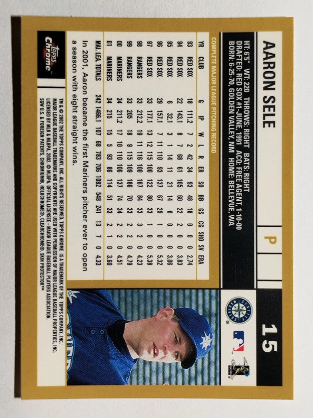 2002 Topps Chrome #15 Aaron Sele