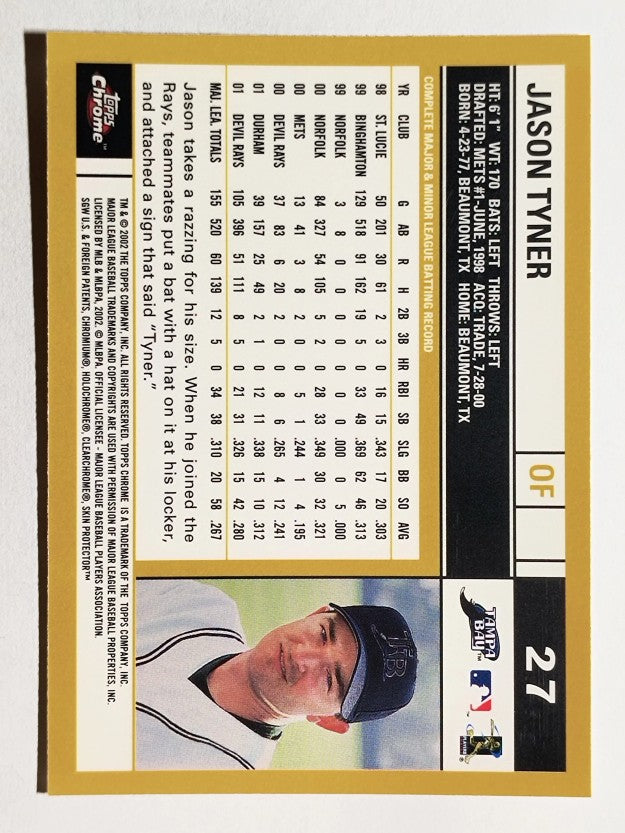 2002 Topps Chrome #27 Jason Tyner