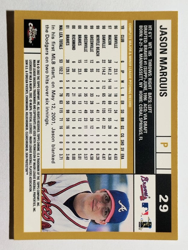 2002 Topps Chrome #29 Jason Marquis