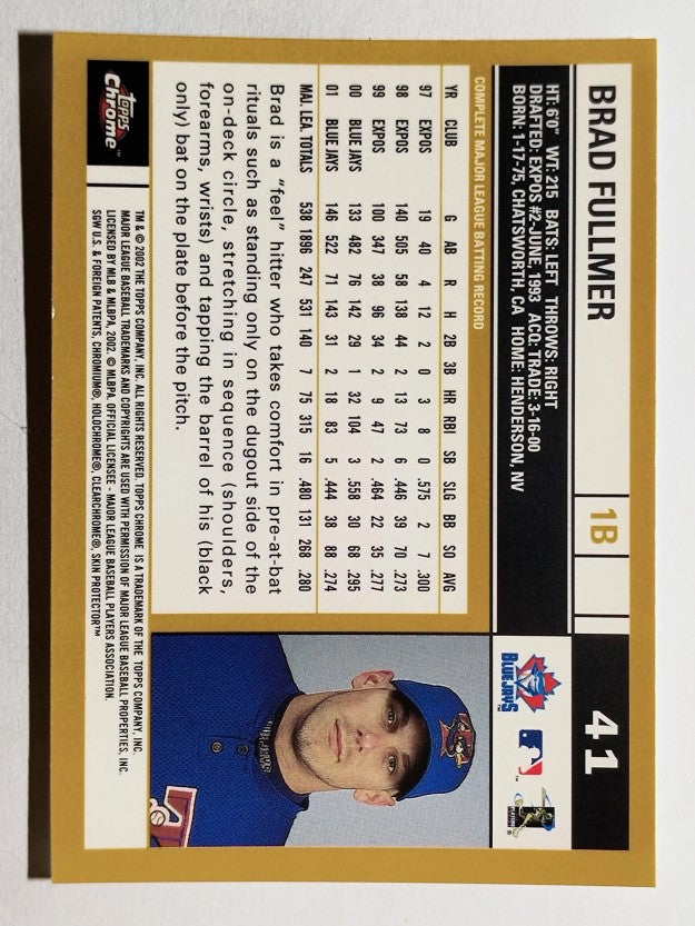 2002 Topps Chrome #41 Brad Fullmer