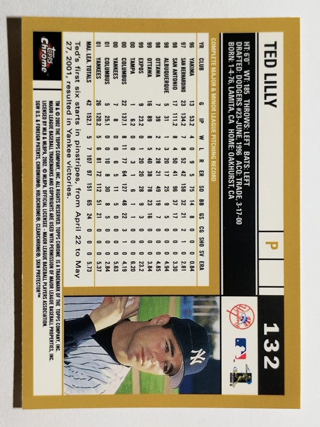 2002 Topps Chrome #132 Ted Lilly