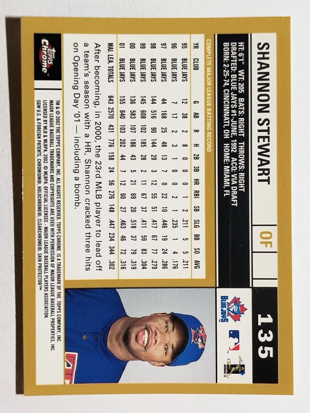 2002 Topps Chrome #135 Shannon Stewart