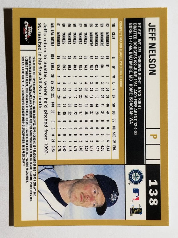 2002 Topps Chrome #138 Jeff Nelson