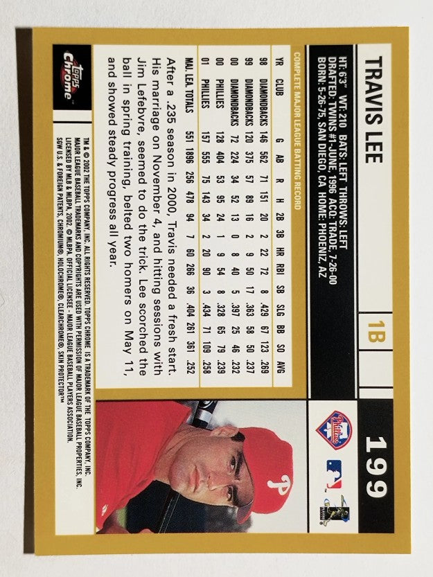 2002 Topps Chrome #199 Travis Lee