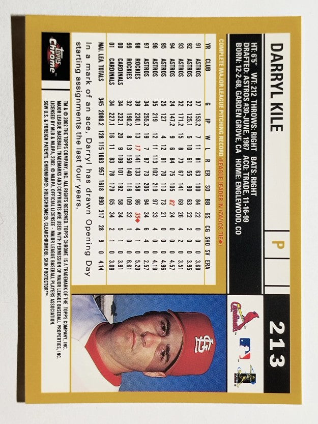 2002 Topps Chrome #213 Darryl Kile