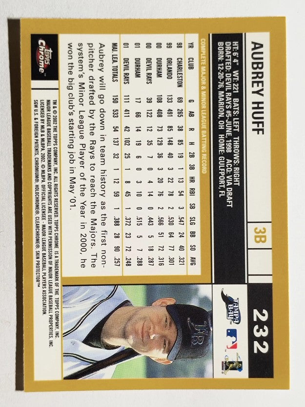 2002 Topps Chrome #232 Aubrey Huff
