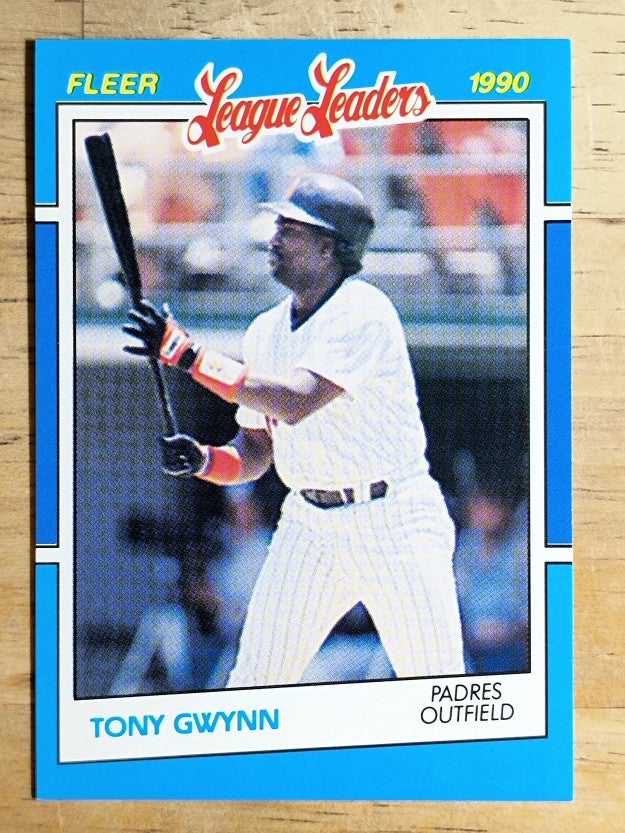 1990 Fleer League Leaders #17 Tony Gwynn