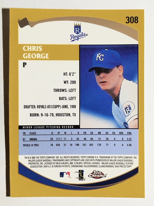 2002 Topps Chrome #308 Chris George PROS