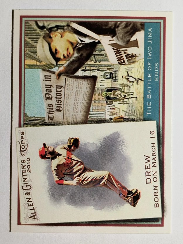 2010 Topps Allen and Ginter This Day in History #TDH2 Stephen Drew