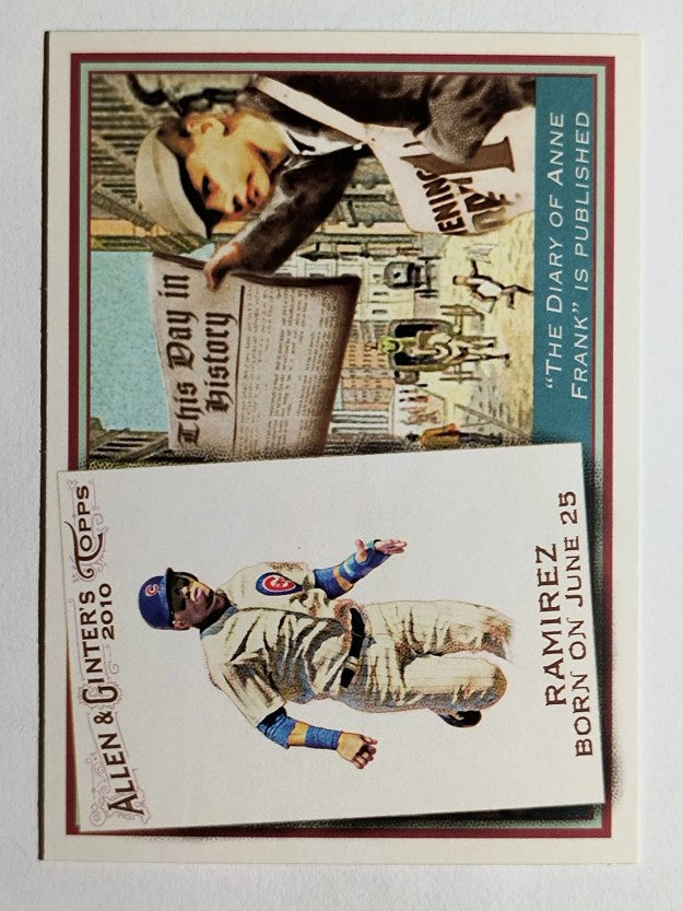 2010 Topps Allen and Ginter This Day in History #TDH3 Aramis Ramirez