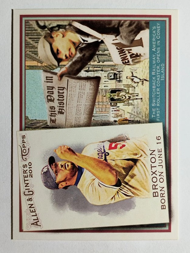 2010 Topps Allen and Ginter This Day in History #TDH43 Jonathan Broxton