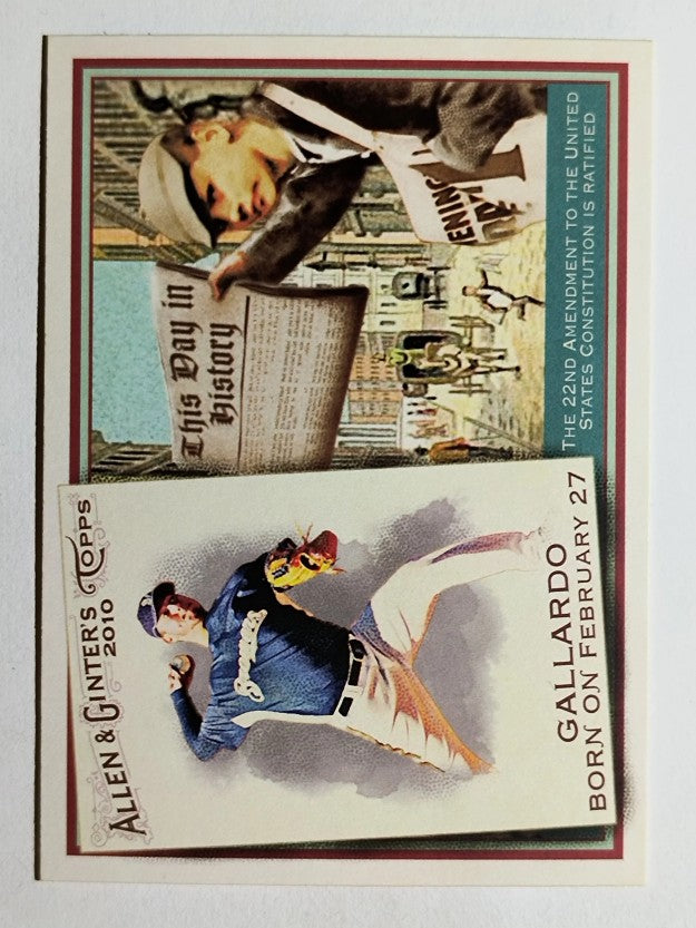 2010 Topps Allen and Ginter This Day in History #TDH46 Yovani Gallardo