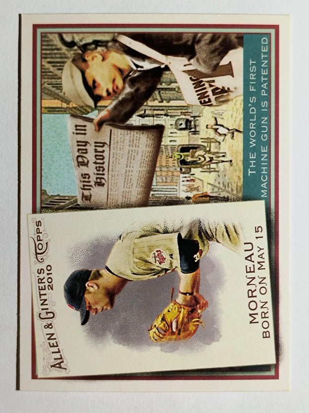 2010 Topps Allen and Ginter This Day in History #TDH49 Justin Morneau
