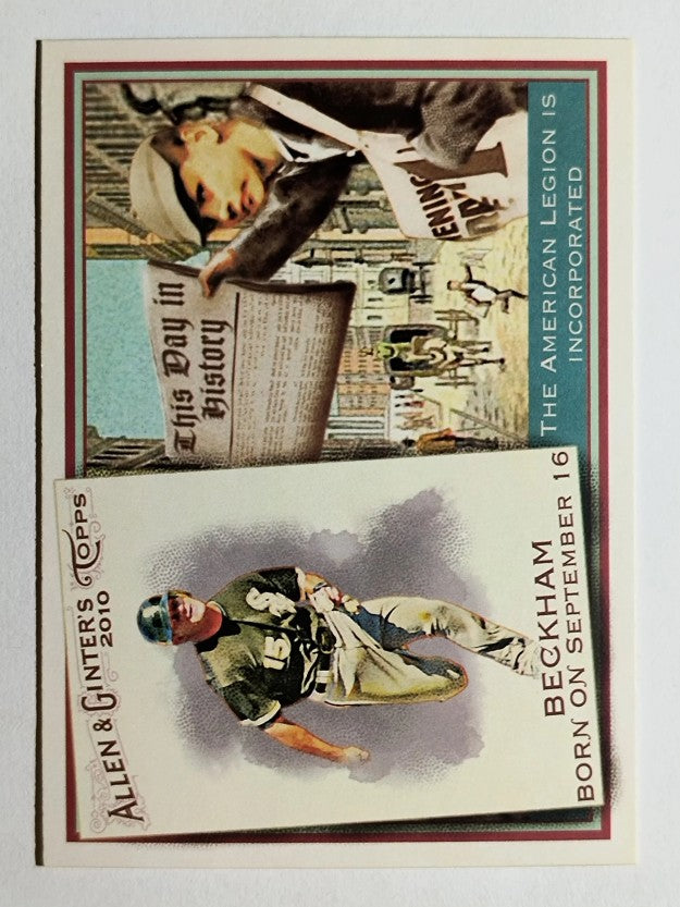 2010 Topps Allen and Ginter This Day in History #TDH51 Gordon Beckham
