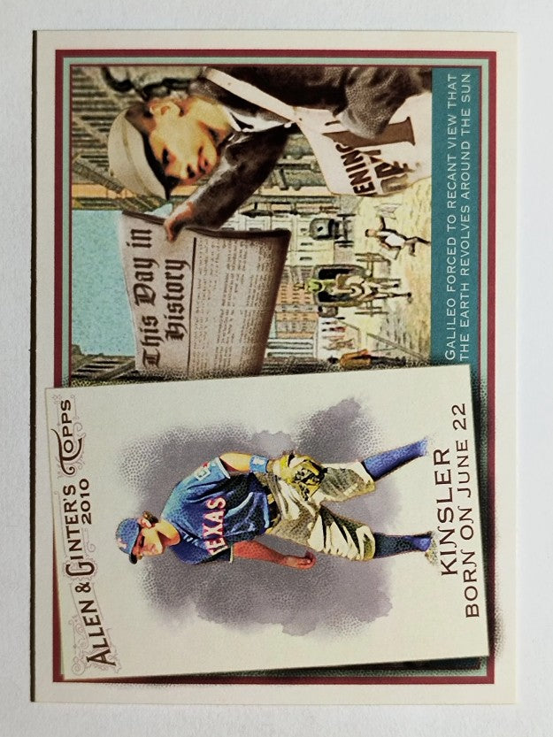 2010 Topps Allen and Ginter This Day in History #TDH73 Ian Kinsler